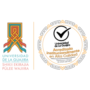 Logotipo oficial de la Universidad de La Guajira, institución afiliada al ICCA.